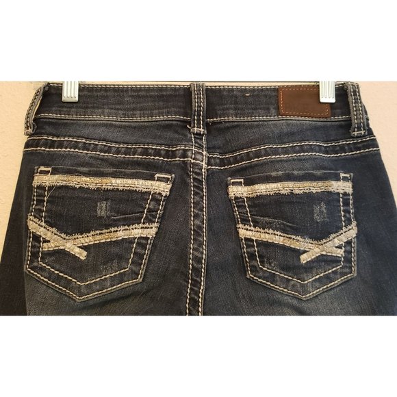 BKE ~ Stella ~ Straight ~ Boot Cut ~ Embroidered Back Pockets ~ Size 24R - Picture 8 of 13